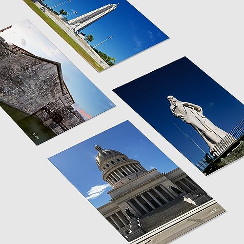 Dear Mapper Cuba City Landscape Postcards Pack 20pc/Set Postcards From Around The World Greeting Cards for Business World Travel Postcard for Mailing Decor Gift