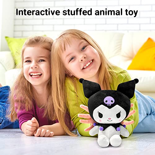 GIRARVS Kurоmi Plush Toys - Cute Soft Doll Toys - Originating from Children's Favorite Cartoon Animations - Popular Among All Children (Black)