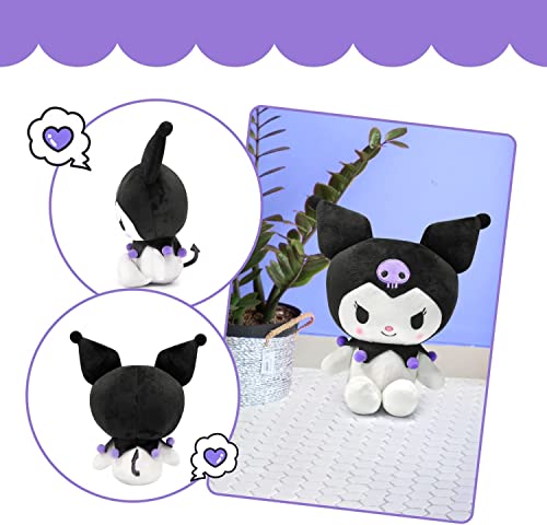 GIRARVS Kurоmi Plush Toys - Cute Soft Doll Toys - Originating from Children's Favorite Cartoon Animations - Popular Among All Children (Black)