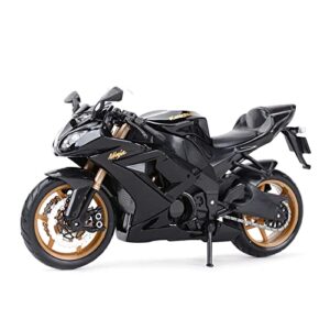 SQFZLL Die Cast Motorcycle Model 1:12 ZX-10R Black Die Cast Vehicles Collectible Hobbies Motorcycle Model Model for Friends (Color : B)