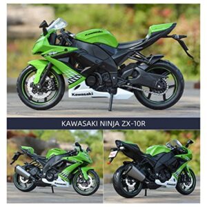 SQFZLL Die Cast Motorcycle Model 1:12 ZX-10R Black Die Cast Vehicles Collectible Hobbies Motorcycle Model Model for Friends (Color : B)