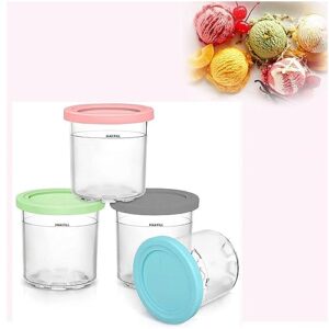 creami pints, for creami ninja ice cream containers,16 oz creami deluxe pints dishwasher safe,leak proof compatible nc301 nc300 nc299amz series ice cream maker