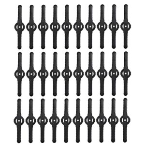 kemengsuer 30pcs string trimmer head blades, 5.5x1.3inch plastic cutter blades replacement, electric cordless grass trimmer replacement for garden lawn