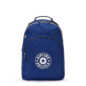 kipling curtis extra large 17" laptop backpack deep sky blue c