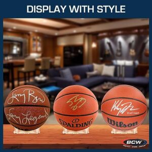 BCW Acrylic Basketball Stand Football Stand Soccer Ball Stand - Sleek Anti-Slip Design | Basketball, Soccer, Football Holders for Display | Football Display, Soccer Display & Basketball Display