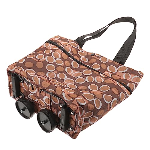 Shopping Tote Bag Trolley Trolley Large Tote Bags Foldable Shopping Bag Shopping Trolly on Wheel Folding Shopping Bag Grocery Tote Bag Trolley Bag Groceries Storage Bags Cloth