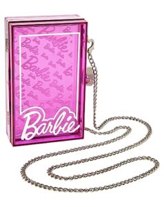 spirit halloween pink classic barbie box crossbody bag | barbie accessory | barbie purse