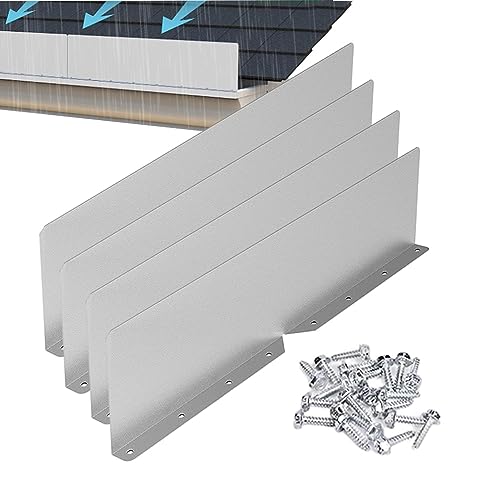 Roof Rain Diverter - Rainwater Diverter Gutter Splash Plate,Gutter Overflow Guard, Downspout Roof Rain Diverter, Rain Gutter Guard Water Diverter for Flat Shingle Roofs Corner, Downspout Buogint