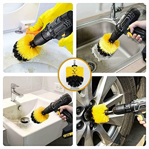 Grout Cleaning Brushes Set (3 Pack) ? Deep Cleaner Small Multi-Purpose Scrub Brush Set with Stiff Nylon Bristles to Clean Corners, Spaces, Tile, Shower, Window, Door Track, Floors