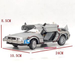 HW 1/18 Elite for Back to The Future Time Machine Ultimate Edition BCJ97 Diecast Car Models Hobbies Collection Gifts