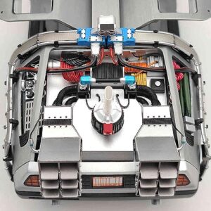 HW 1/18 Elite for Back to The Future Time Machine Ultimate Edition BCJ97 Diecast Car Models Hobbies Collection Gifts