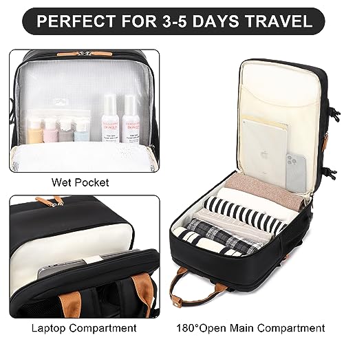 ACESAK Large Travel Backpack for Women Men - 40L Carry On Backpack Airline Approved Personal Item Bag for 15.6 Inch Laptop Backpack, Hiking Waterproof Outdoor Sports Casual Daypack Travel Essentials
