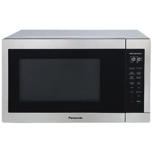 panasonic microwave oven, 1.3 cu. ft., 1100w, countertop, with smart touch controls and turbo defrost, adaptable glass turntable, 7 auto cook menus, child lock - nn-sb658s
