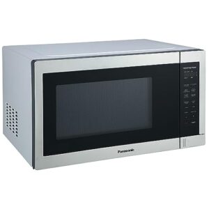 Panasonic Microwave Oven, 1.3 Cu. Ft., 1100W, Countertop, with Smart Touch Controls and Turbo Defrost, Adaptable Glass Turntable, 7 Auto Cook Menus, Child Lock - NN-SB658S