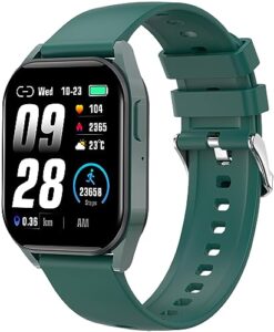 bribejat smart watch for men women compatible iphone samsung android, voice assistant & answer/make call, 1.83'' fitness tracker ip68 waterproof, 110+ sports, spo2/heart rate/sleep monitor, bt6