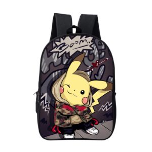 modali 3d printing fashion men's and women's backpack light and large capacity cute anime schoolbag 5-one size