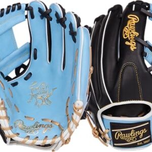 Rawlings | HEART OF THE HIDE R2G Baseball Glove | Right Hand Throw | 11.75" - Pro I-Web | Columbia Blue/Black