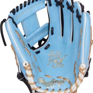 Rawlings | HEART OF THE HIDE R2G Baseball Glove | Right Hand Throw | 11.75" - Pro I-Web | Columbia Blue/Black