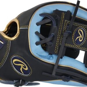 Rawlings | HEART OF THE HIDE R2G Baseball Glove | Right Hand Throw | 11.5" - Pro I-Web | Navy/Columbia Blue