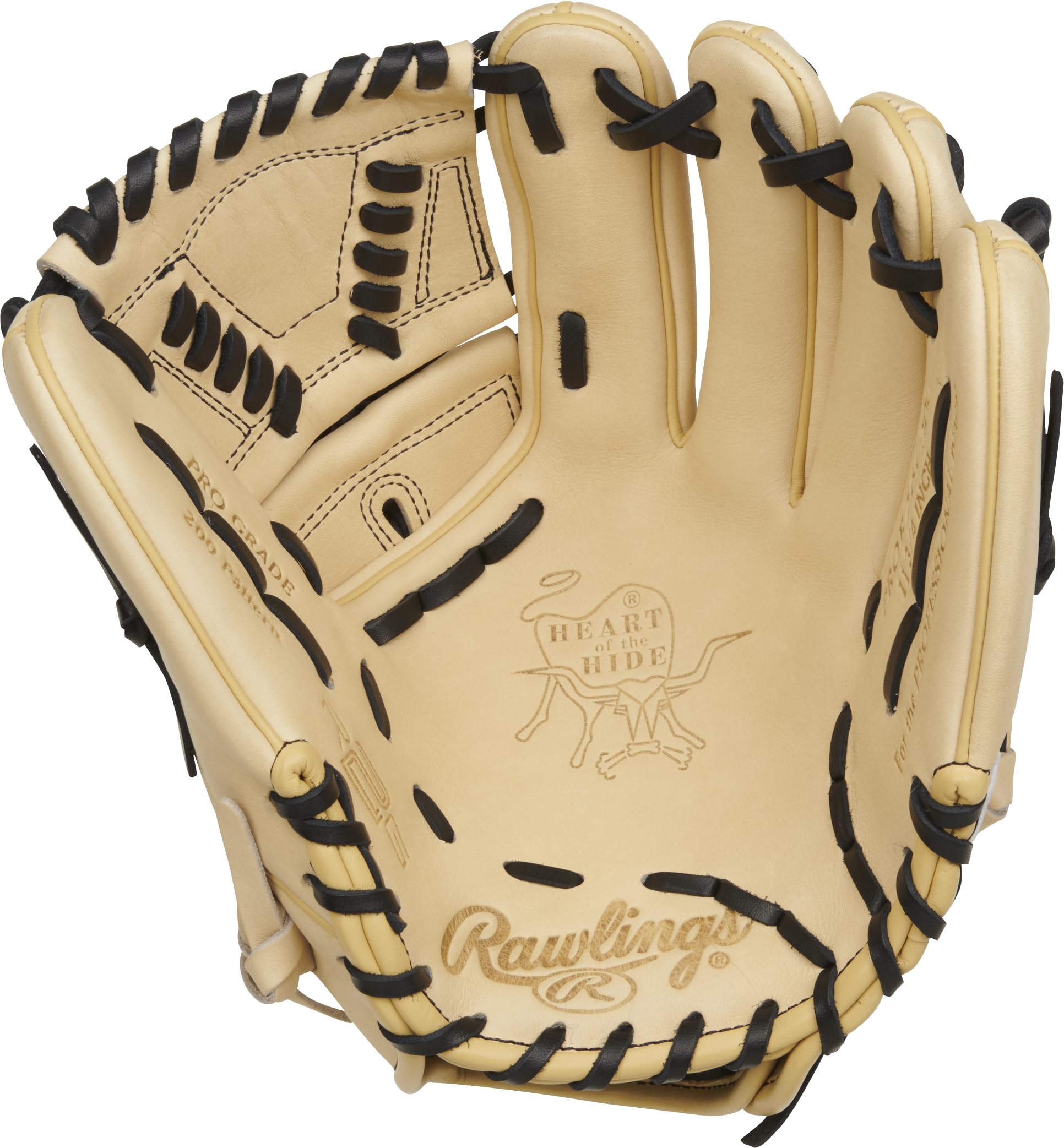 Rawlings | HEART OF THE HIDE R2G Baseball Glove | Right Hand Throw | 11.75" - 2-Piece Solid Web | Camel