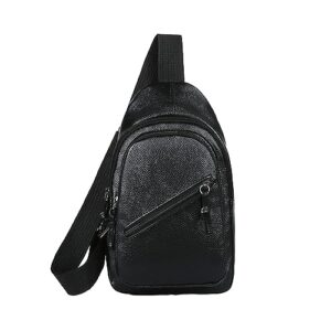 Sling Bags, Strap Bag Crossbody Backpack, Hiking Backpack Multipurpose Crossbody Chest Bag, Leather Bag for Men