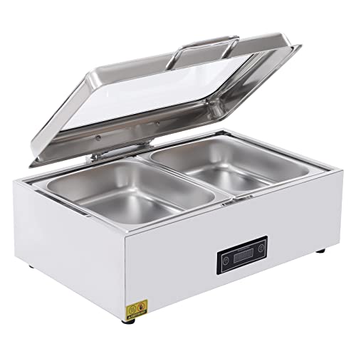 TOOL1SHOoo Buffet Server Food Warmer Electric Chafing Dish Food Warmer Pans Stainless Steel Electric Chafing Dish Buffet Food Warmer Chafing Dish Buffet Set