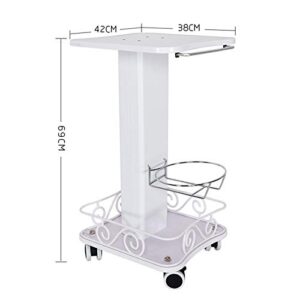 Beauty Trolley Cart with Wheels, Salon Spa Rolling Trolley, Metal Trolley Cart, Beauty Machine Trolley for Spa Beauty Salon, Load 135Lbs for Hair Salon, Spa Salon