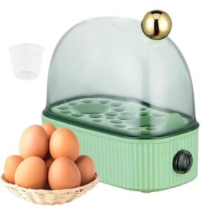 egg cooker, electric hard boiled egg maker steamer, safe using kitchen gadgets fast heating, detachable egg boiler with timer off for dormitory, camping, apartment, 14.5x12.5x7.5cm