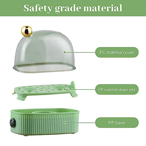 Egg Cooker, Electric Hard Boiled Egg Maker Steamer, Safe Using Kitchen Gadgets Fast Heating, Detachable Egg Boiler With Timer Off For Dormitory, Camping, Apartment, 14.5x12.5x7.5cm