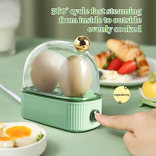 Egg Cooker, Electric Hard Boiled Egg Maker Steamer, Safe Using Kitchen Gadgets Fast Heating, Detachable Egg Boiler With Timer Off For Dormitory, Camping, Apartment, 14.5x12.5x7.5cm
