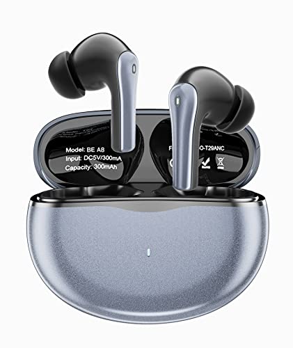 GEEKTOP Wireless Earbuds, 60H Playtime Bluetooth Headphones Built in Noise Cancellation Mic with Charging Case, Stereo Sound in-Ear Ear Buds for iPhone/Android and Pods