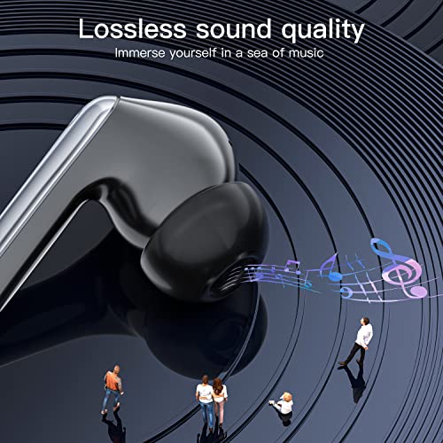 GEEKTOP Wireless Earbuds, 60H Playtime Bluetooth Headphones Built in Noise Cancellation Mic with Charging Case, Stereo Sound in-Ear Ear Buds for iPhone/Android and Pods