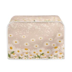 afpanqz daisy floral toaster covers for 2 slice toaster kitchen toaster dust covers protection bread maker oven dustproof covers kitchen accessories small appliance covers
