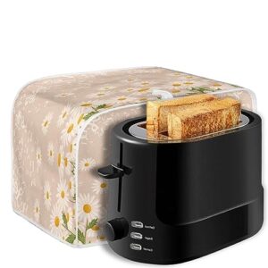 AFPANQZ Daisy Floral Toaster Covers for 2 Slice Toaster Kitchen Toaster Dust Covers Protection Bread Maker Oven Dustproof Covers Kitchen Accessories Small Appliance Covers