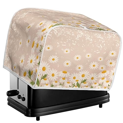 AFPANQZ Daisy Floral Toaster Covers for 2 Slice Toaster Kitchen Toaster Dust Covers Protection Bread Maker Oven Dustproof Covers Kitchen Accessories Small Appliance Covers