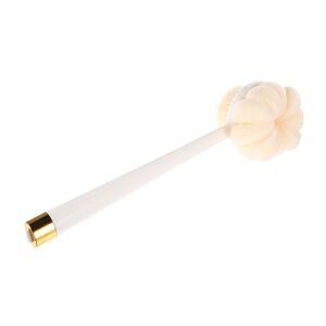 heallily long handle bath brush bath scrubber for body sponges for body cleaning sponges shower loofah on a stick dual- sided back brush exfoliating bath brushes body shower brush pp one