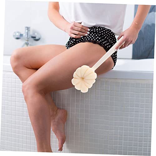 HEALLILY Long Handle Bath Brush Bath Scrubber for Body Sponges for Body Cleaning Sponges Shower Loofah on a Stick Dual- Sided Back Brush Exfoliating Bath Brushes Body Shower Brush Pp One