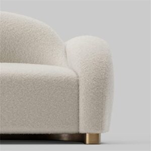 JGQGB Nordic Wood Legs Sofa Bed Vintage Foam Sponge Adults Floor Lazy Couch Lounge Bedroom Furniture