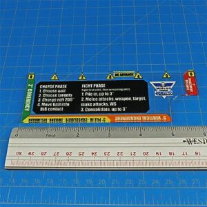 LITKO Gauge Set | Compatible with Warhammer 40K 10th Edition | Movement | Shooting | Fight | Close Combat | WH40K Templates (6-inch Combat Gauge)