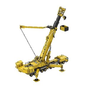 Super Large RC Crane for Technic Liebherr LTM 11200 Crane, 2023 New Version 8528 Pieces Exclusive Custom Engineering Crane MOC Building Set with 14 Motors, Compatible with Lego