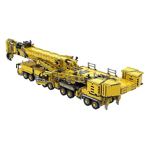 Super Large RC Crane for Technic Liebherr LTM 11200 Crane, 2023 New Version 8528 Pieces Exclusive Custom Engineering Crane MOC Building Set with 14 Motors, Compatible with Lego