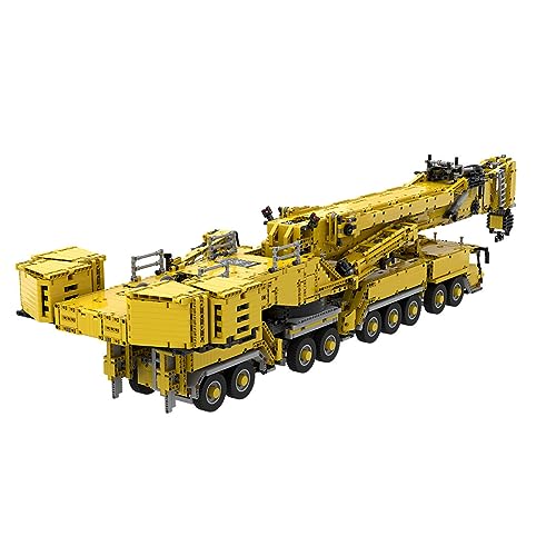 Super Large RC Crane for Technic Liebherr LTM 11200 Crane, 2023 New Version 8528 Pieces Exclusive Custom Engineering Crane MOC Building Set with 14 Motors, Compatible with Lego