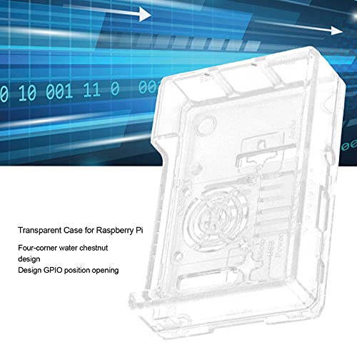 Transparent Case for Raspberry Pi ABS Cover Protective Clear Enclosure Case for Raspberry Pi 3 Plexiglas Klar Transparent durchsichtig, belüftet