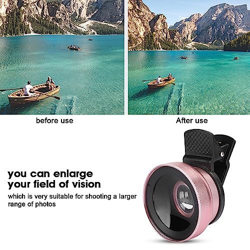 Mobile Phone Wide Angle Lens, Mobile Phone Macro Lens Easy to Adjust Single Lens Convex Structure Micro Lens Shooting for Tablets