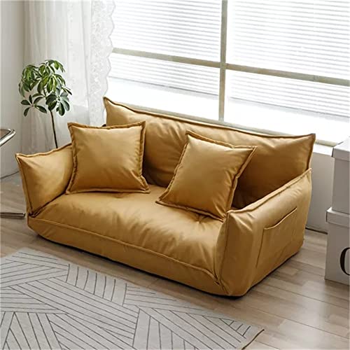 JGQGB Lazy Sofa Furniture Living Room Reclining Folding Sofa Couch Floor Sofa Bed 5 Position Adjustable