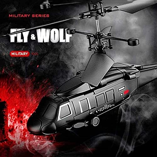 HEBXMF RC Airplane 3.5 Channel RC Aircraft Military Combat RC Helicopter Shockproof 2.4GHz Remote Control Drone Multifunctional RC Plane Toy, Children's Birthday Gift