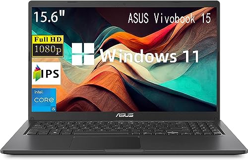 ASUS 2023 Newest Vivobook, 15.6" FHD IPS Thin and Light Laptop, Intel 4-Core i5-1135G7 (Up to 4.2 GHz, Beat i7-1185G7E), 16GB RAM, 512GB SSD, Iris Xe Graphics, Webcam, Bluetooth, WiFi, Win 11 Home