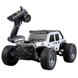 rkstd high speed rc car, 1:16 full scale rc off-road truck, all terrain 4wd rc truck with led light, speed 38km/h electric rc off-road vehicle toy, gift for adults and kids