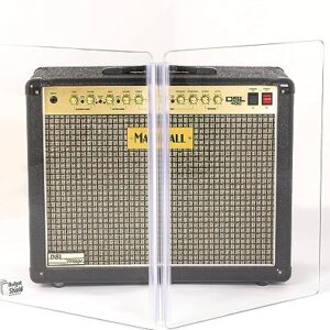 Budget Shield 2 ft x2 panel Guitar Amp shield screen for isolation, attenuation and sound reduction: Made in USA : guitar amp acrylic plexiglass plastic cage folding collapsible portable lightweight