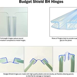 Budget Shield 2 ft x2 panel Guitar Amp shield screen for isolation, attenuation and sound reduction: Made in USA : guitar amp acrylic plexiglass plastic cage folding collapsible portable lightweight